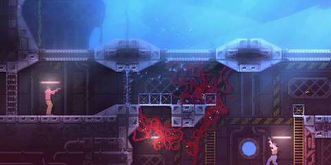 Hiding from enemies in Carrion