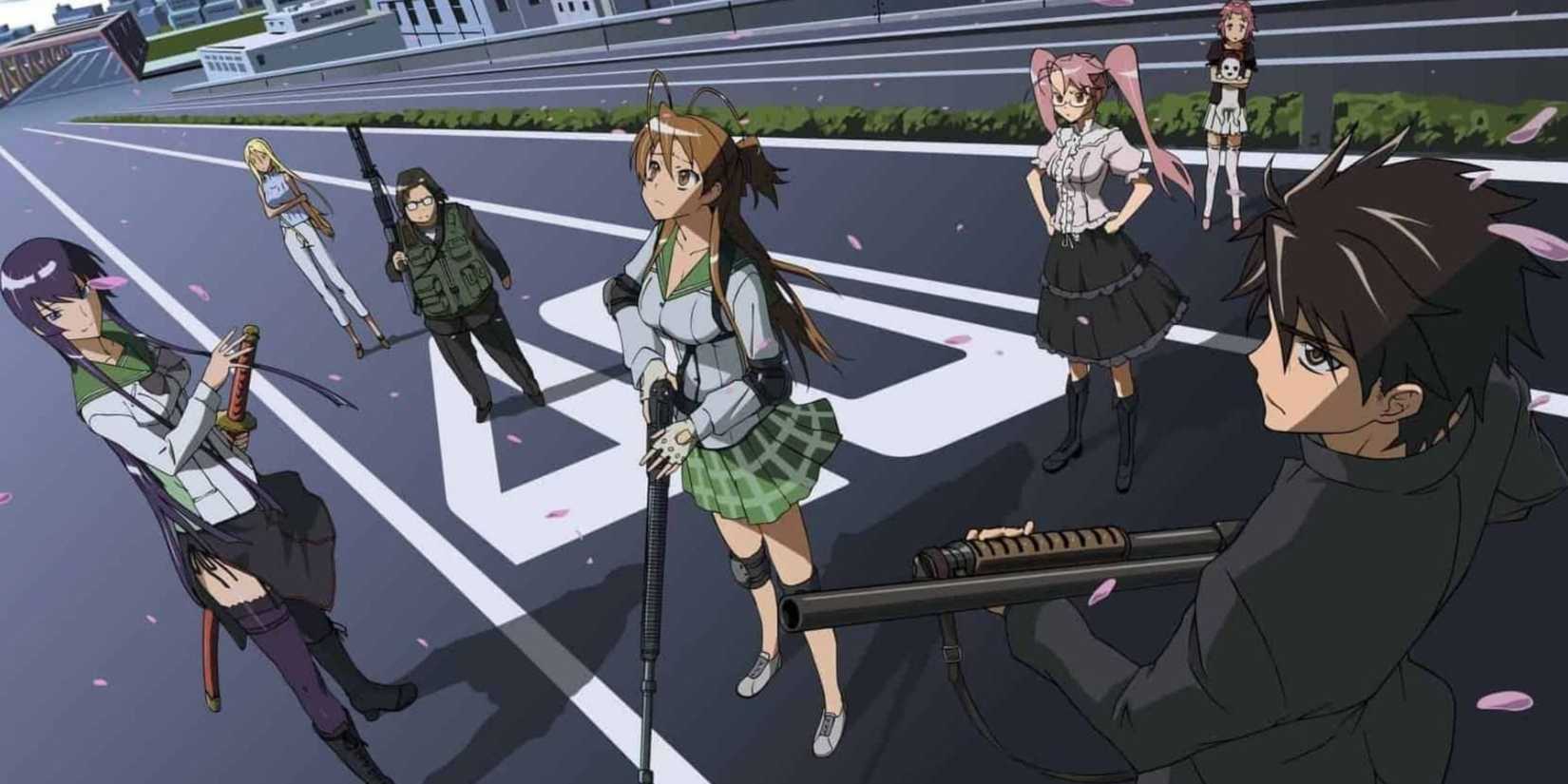 The main characters of High School of the Dead.