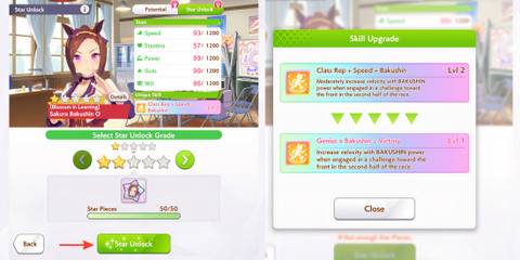 how to do star unlcoks in umamusume pretty derby