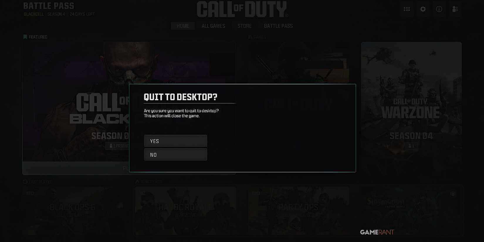 how to force close Call of Duty