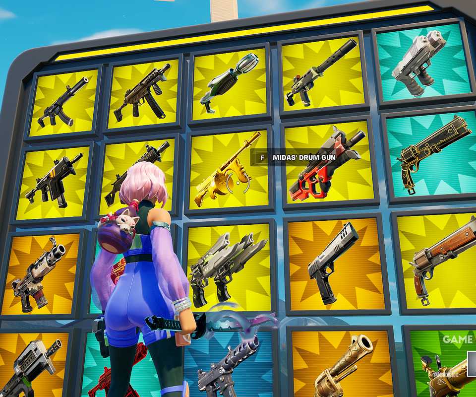 how to get The Golden Gun in Fortnite's 1v1 With Every Gun