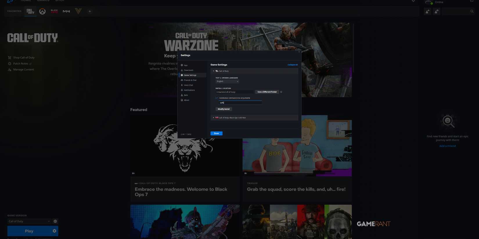 how to launch call of duty in safe mode