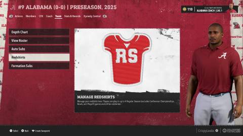 how to redshirt in college football 26 dynasty