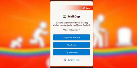 how to run from the cops for thrill seeker bitlife