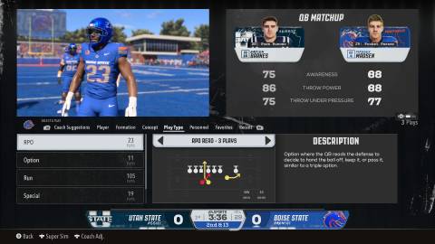 how to run rpos in college football 26