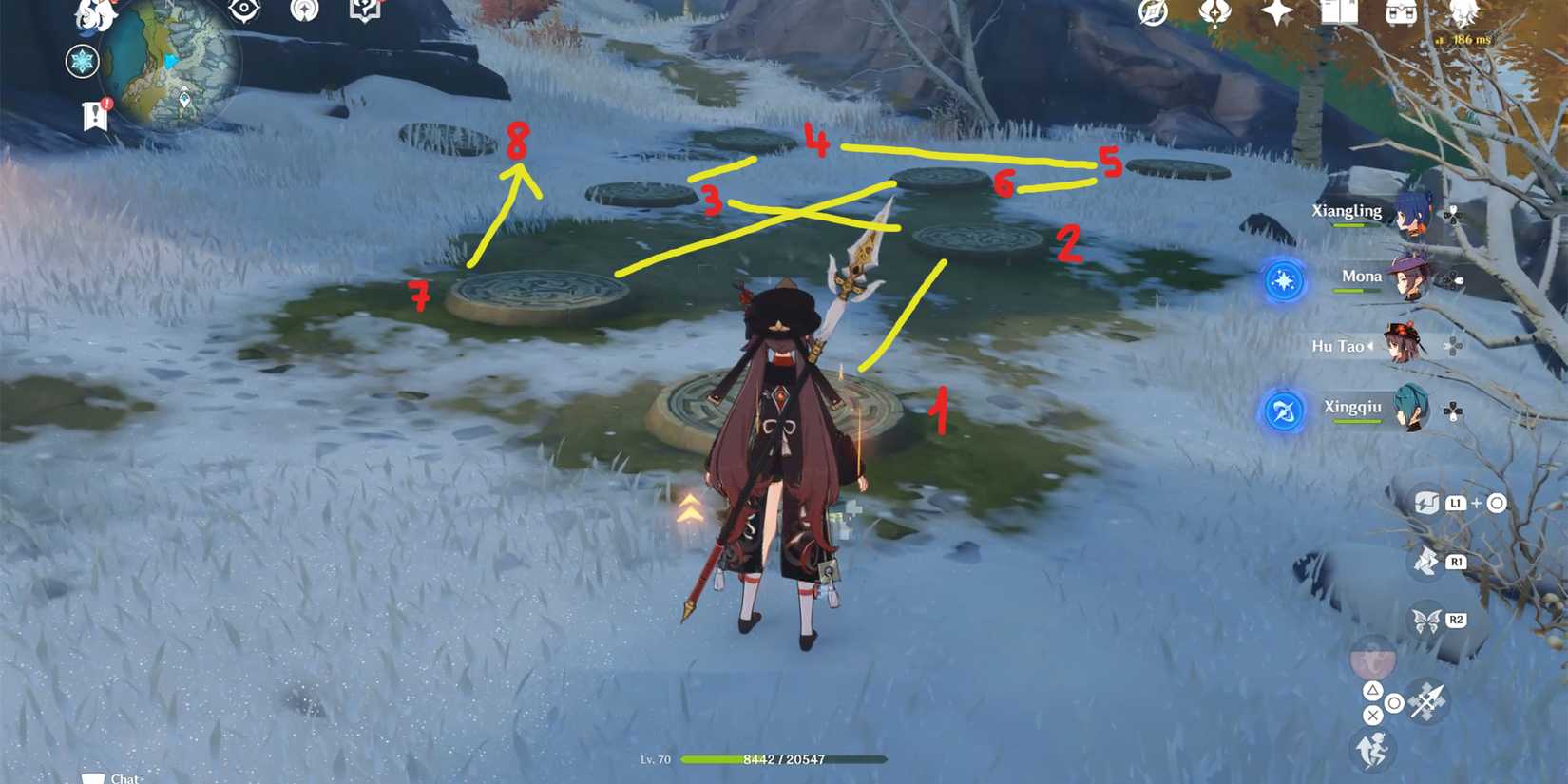 how to solve dragonspine pressure plate puzzle in genshin impact