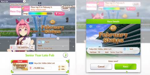 how to win february stakes year three race in umamusume pretty derby 