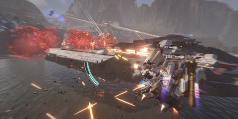 Mecha BREAK Attacking flagship