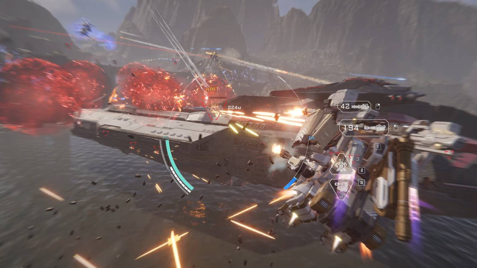 Mecha BREAK Attacking flagship