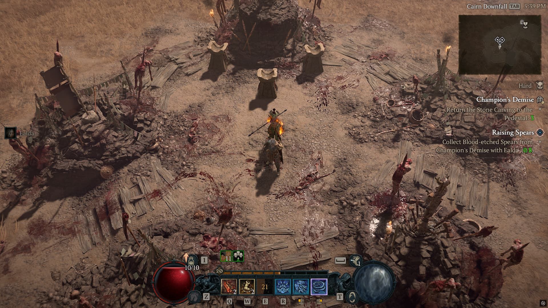 Diablo 4 survey of spears