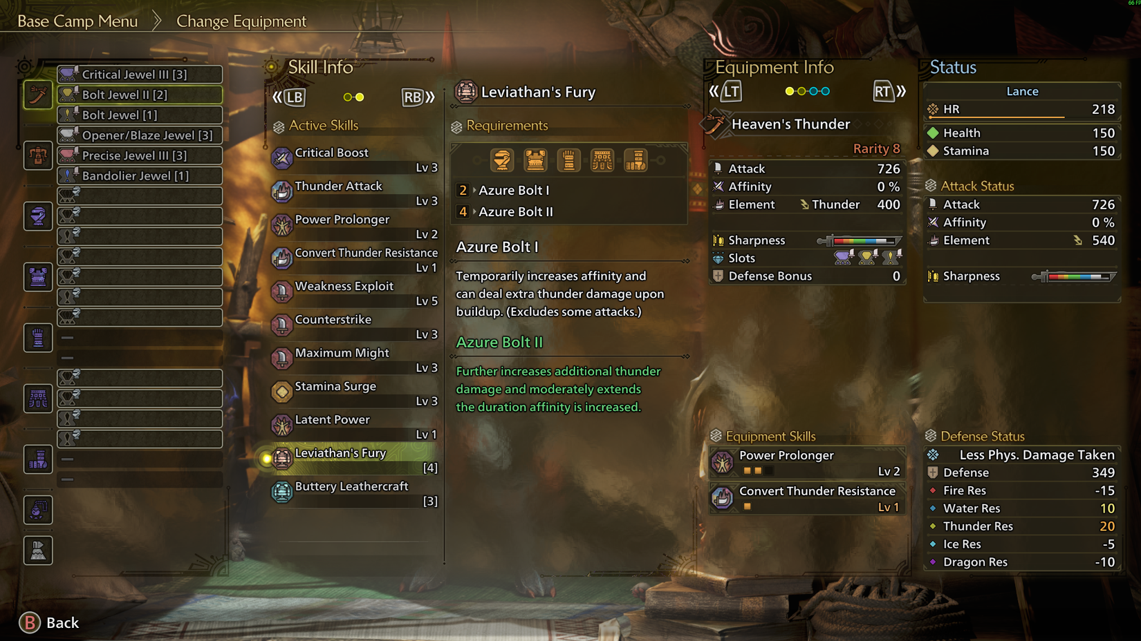 Monster Hunter Wilds Azure Bolt Skill, Explained