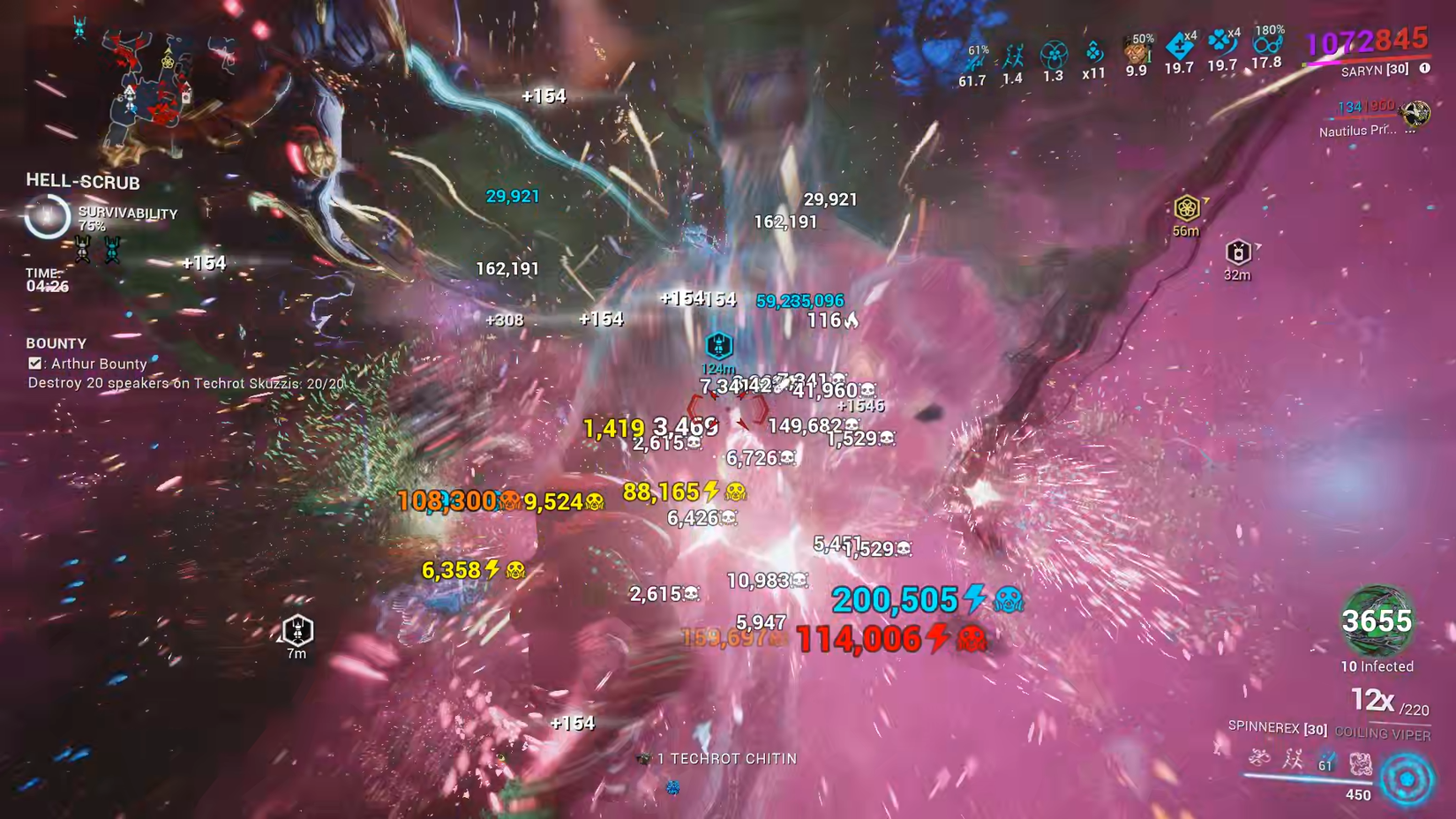 Warframe Spinnerex Build Performance