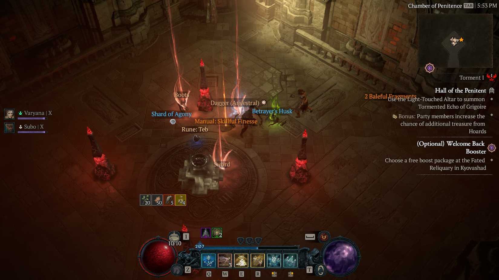 D4 Betrayer's Husk drop