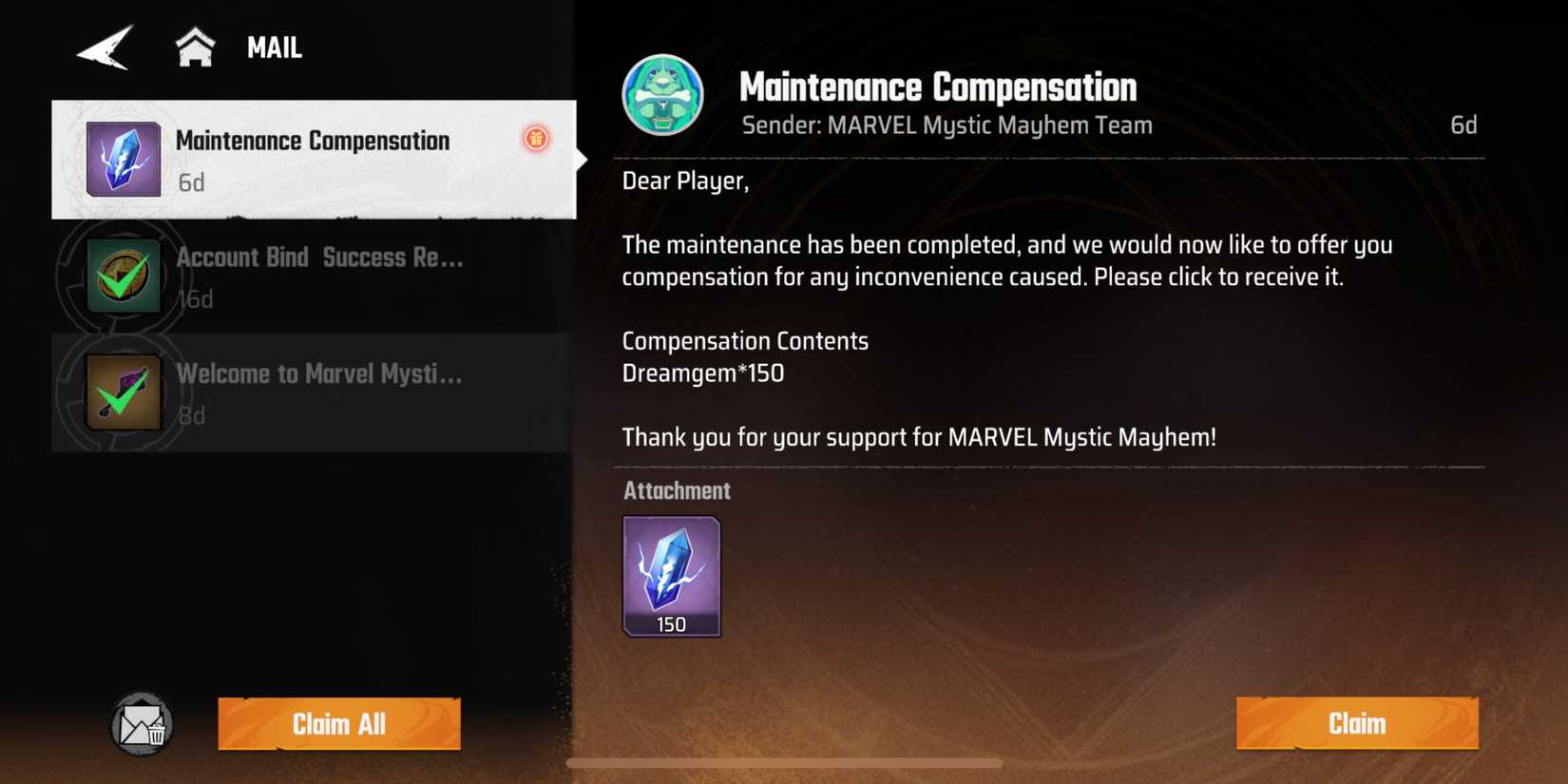 Inbox Marvel Mystic Mayhem