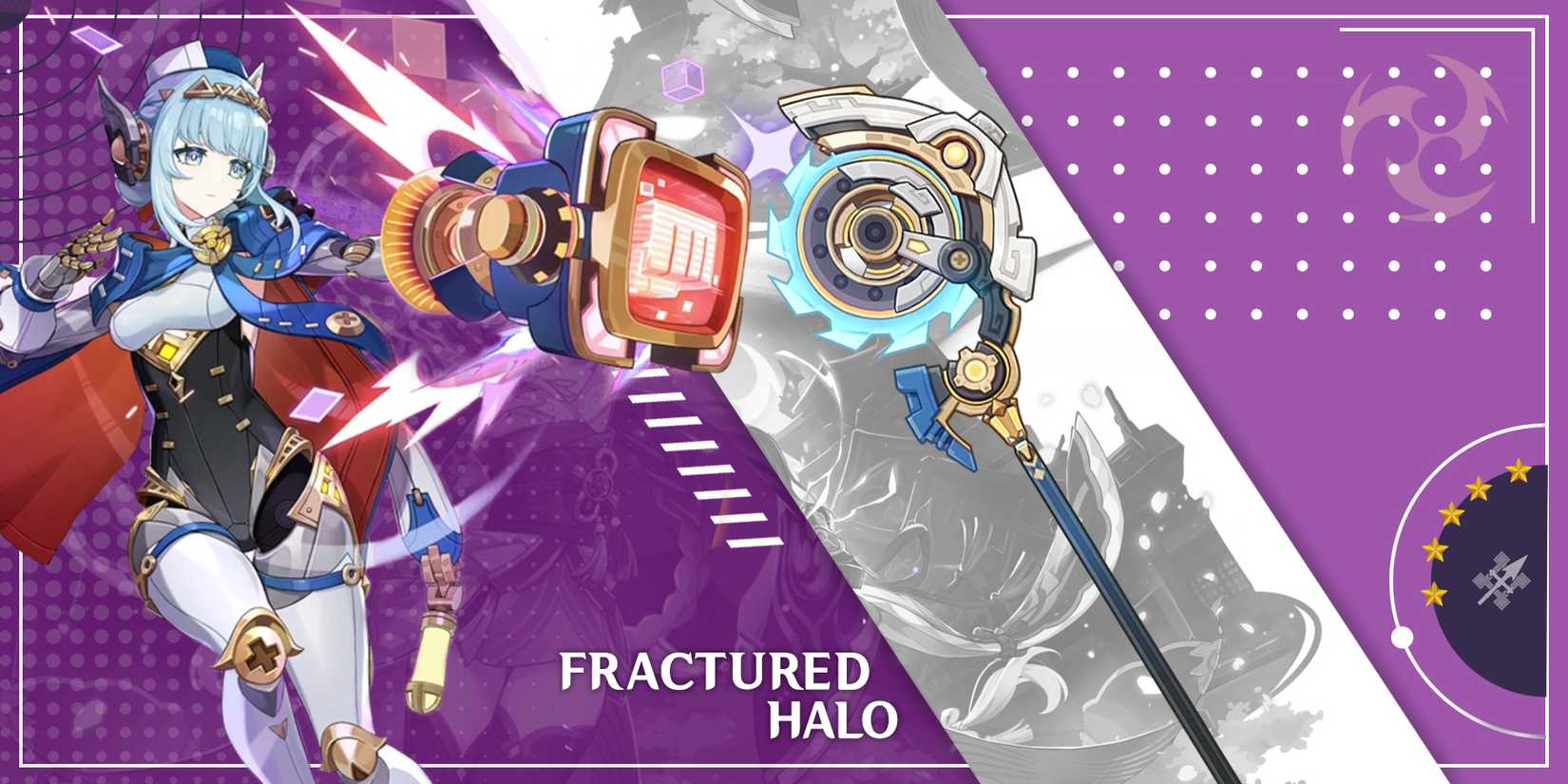 ineffa using fractured halo weapon in genshin impact
