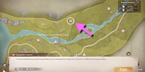 infinity-nikki-campsite-cavern-map-location