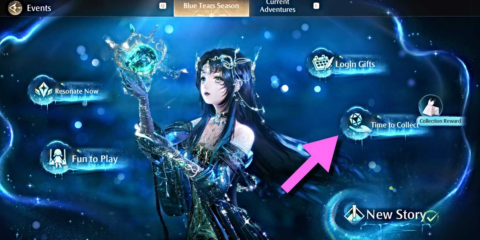 infinity-nikki-time-to-collect-event-menu