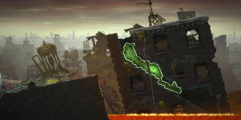 Inside a runied building in Mushroom 11