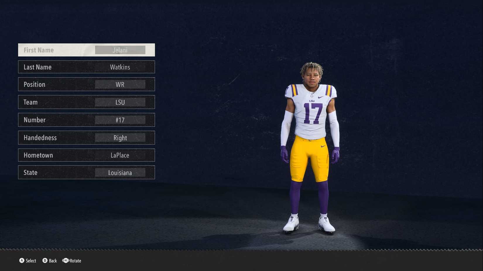 jelani watkins fastest wr in college football 26