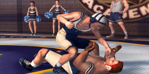 Jimmy wrestling in gym class - BUlly