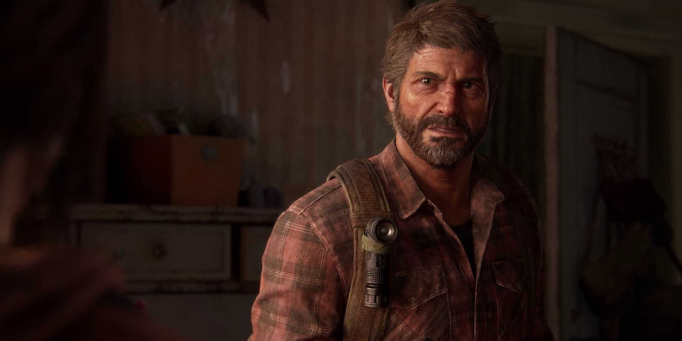 Joel talking to Ellie in a cutscene - The Last Of Us Part 1