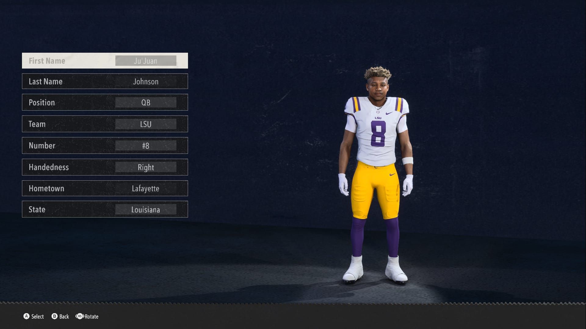 Jujuan Johnson schnellster QB im College -Fußball 26
