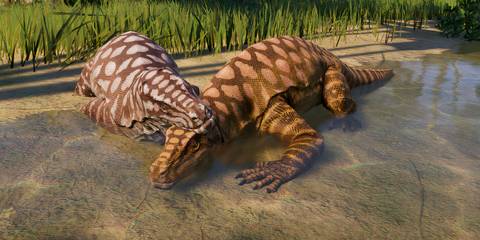 Megalania in Jurassic World Evolution 2