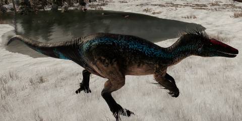 The Megaraptor in Jurassic World Evolution 2