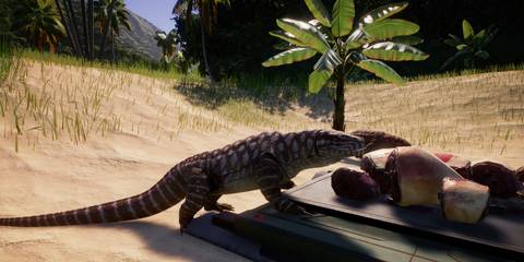 Megalania in Jurassic World Evolution 2