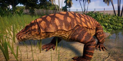 Megalania in Jurassic World Evolution 2
