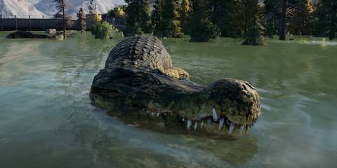 The Deinosuchus in Jurassic World Evolution 2