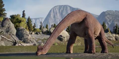 Jurassic World Evolution 2 dinosaur close up