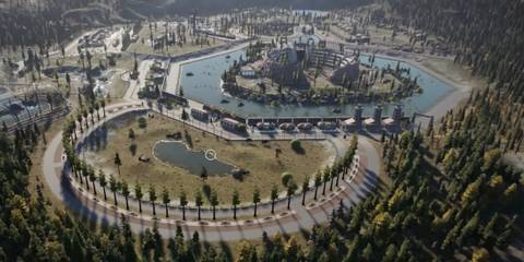 Jurassic World Evolution 2 jurassic park theme amphiteater