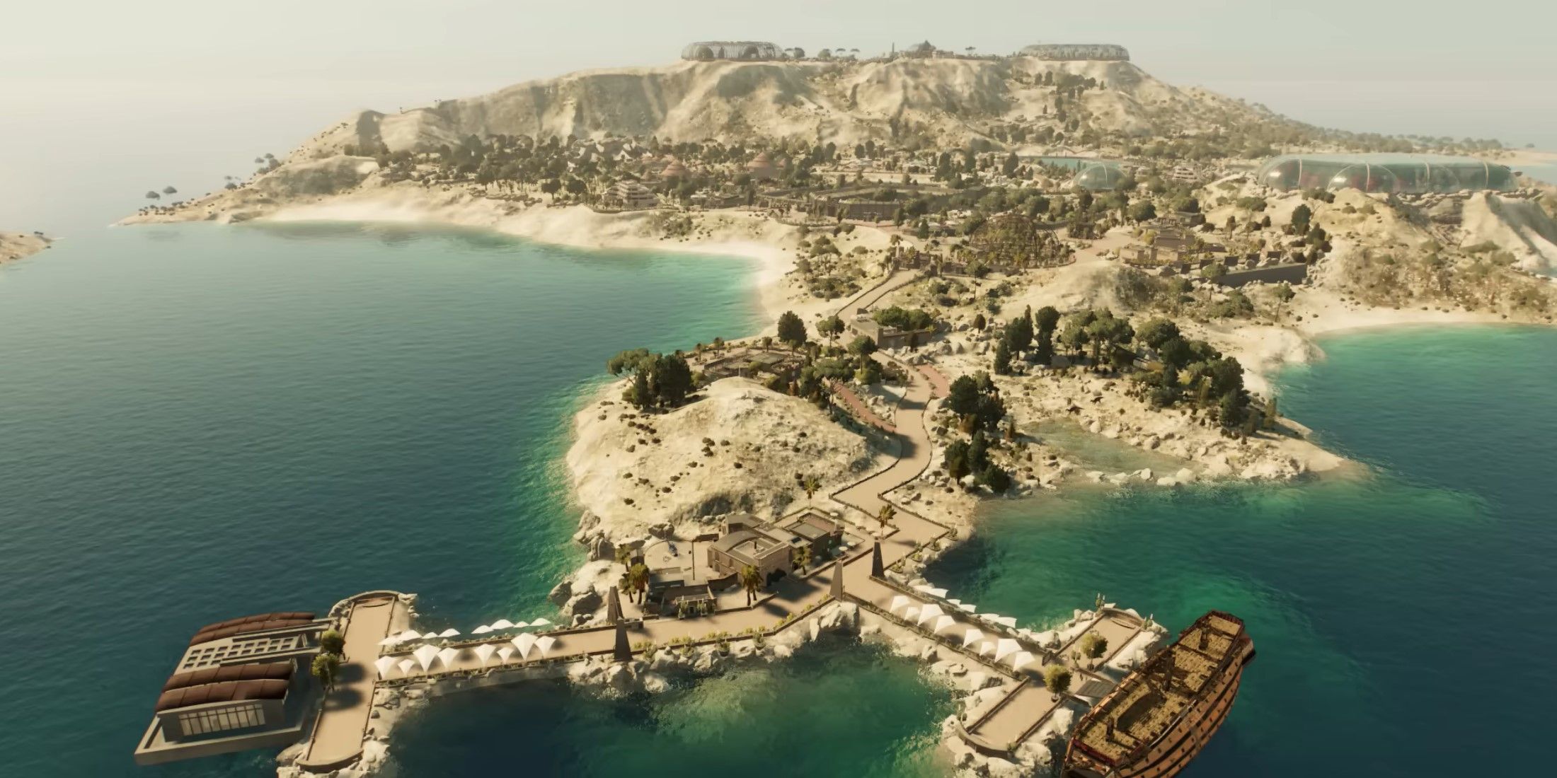 Jurassic World Evolution 2 multiple enclosures island build