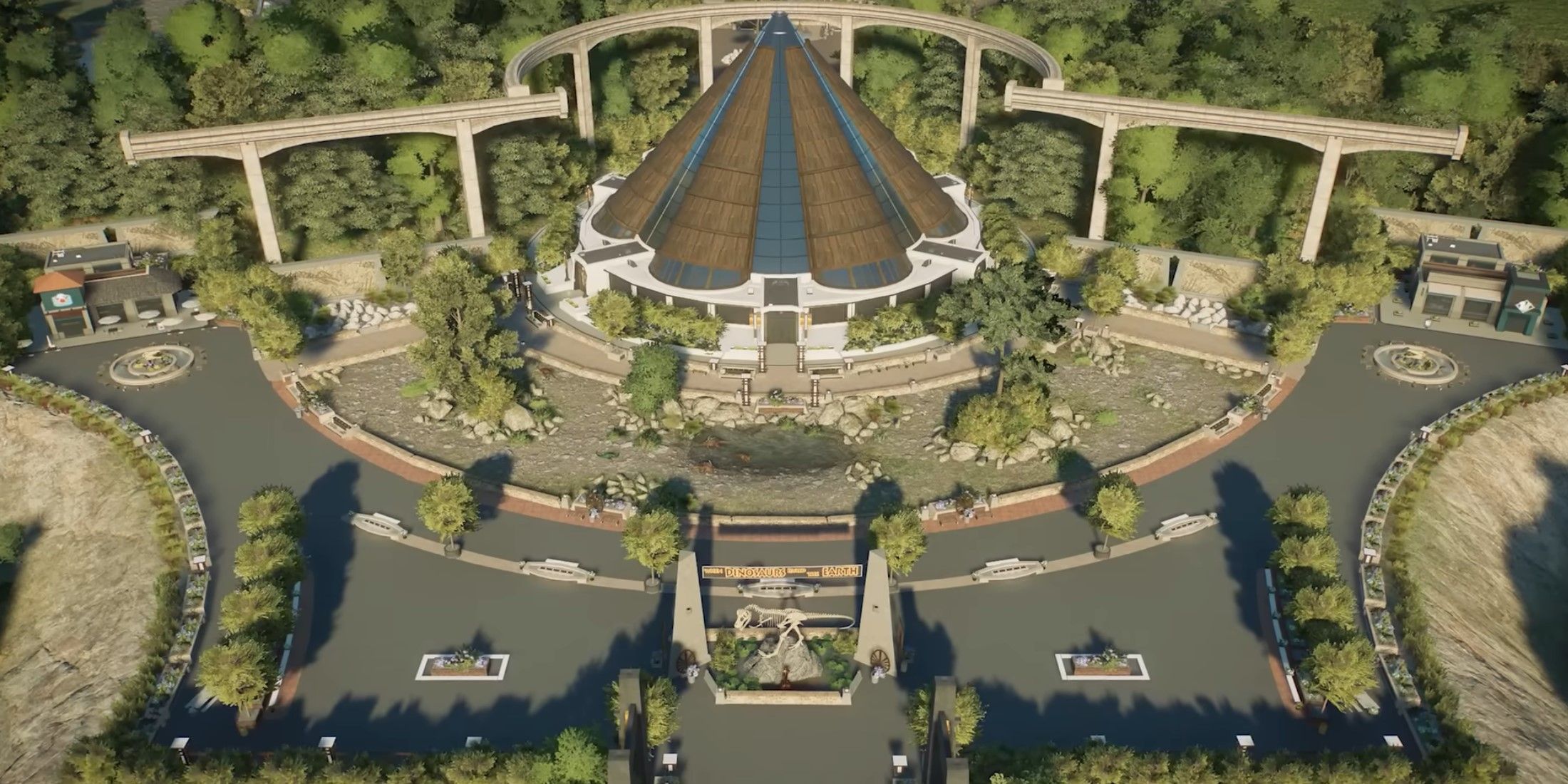 Jurassic World Evolution 2 visitor center pavillion