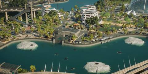 Jurassic World Evolution 2 water park