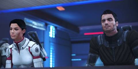Kaiden and Ashley in Mass Effect