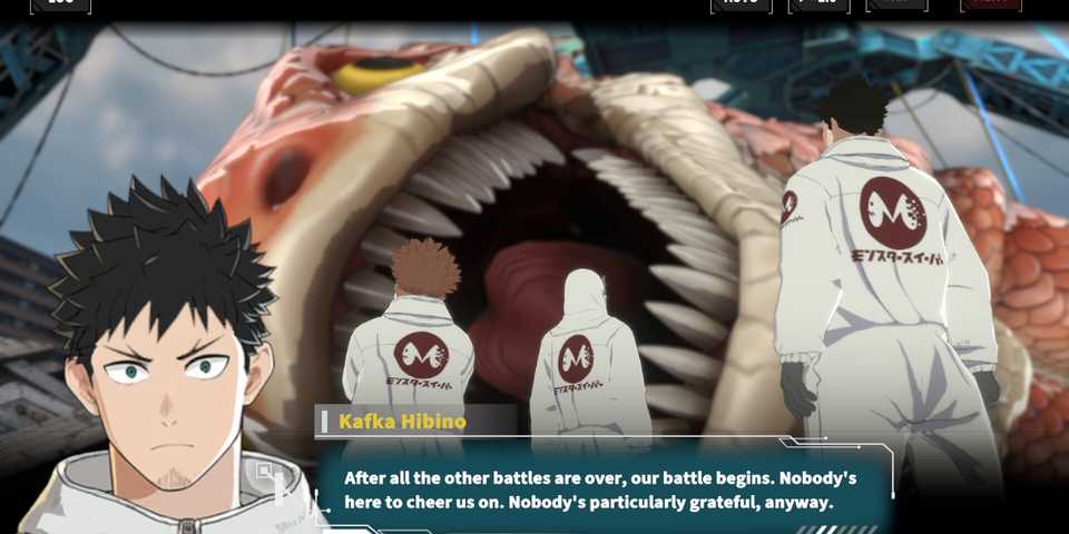 KAIJU NO. 8 THE GAME kafka dialogue