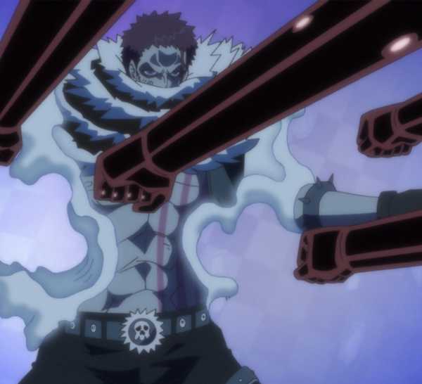 Katakuri uses Future Sight to avoid Luffy's attacks - One Piece