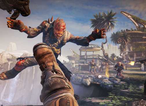 Kicking an enemy in Bulletstorm