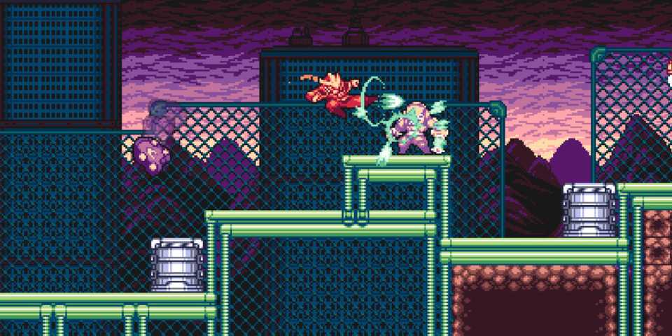 Kicking an enemy in Gravity Circuit