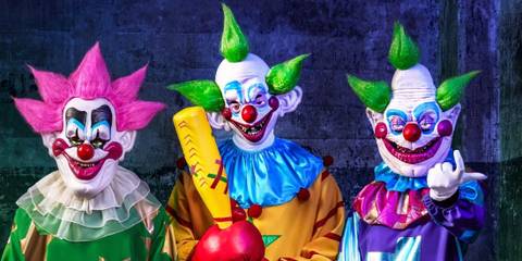 Killer Klowns from Outer Space the Game three clowns