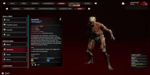 Gorefast in the Menu 