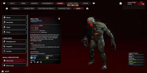 The Mire Clot in the Menu