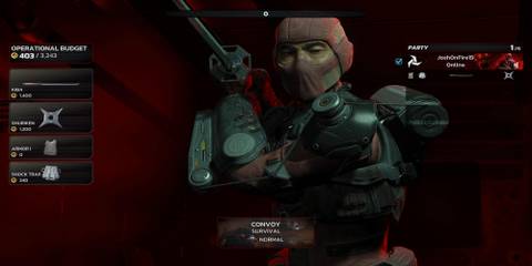 The Ninja in the Starting Screen 