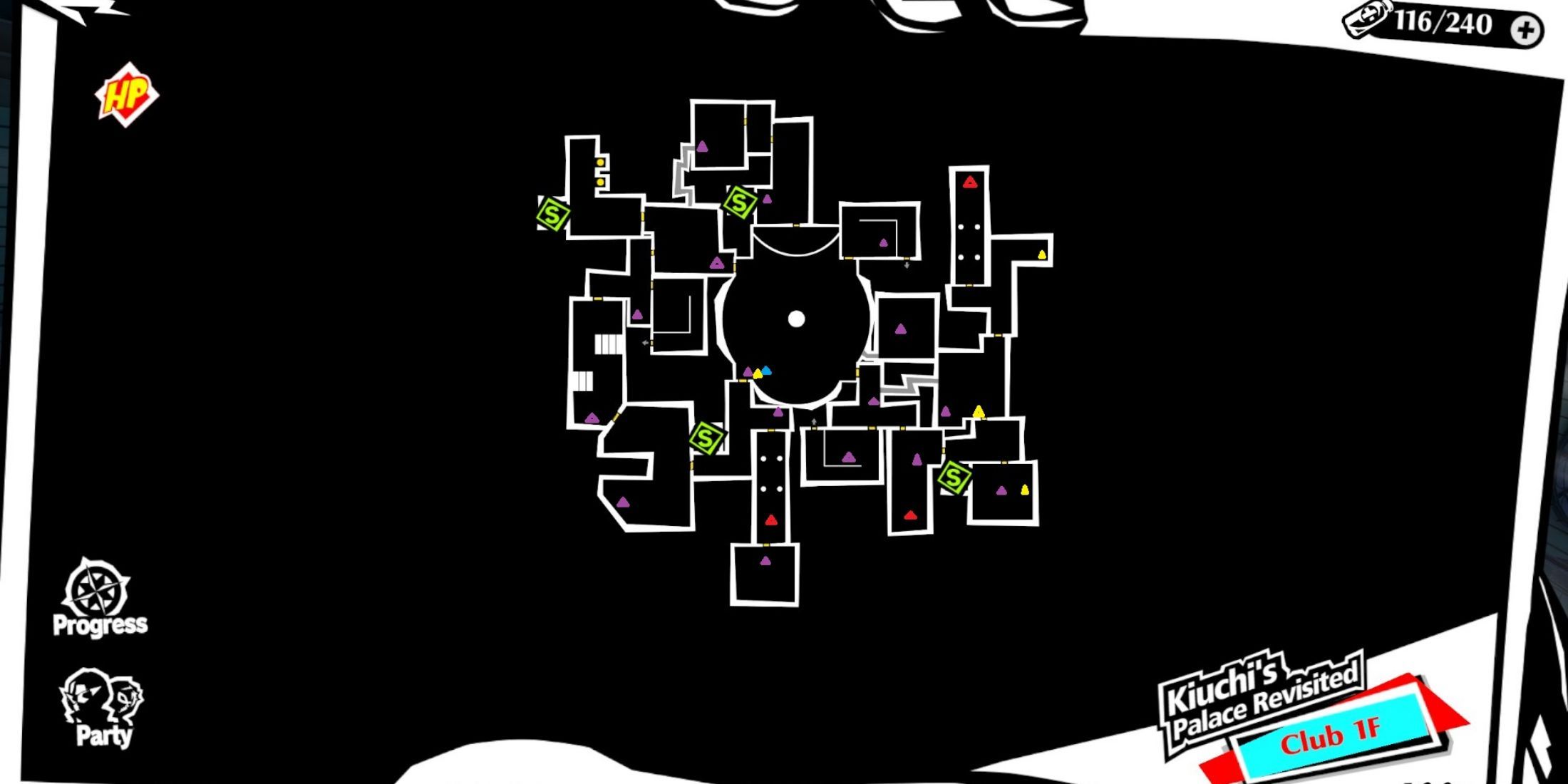 Kiuchi Palace Club 1F Map Persona 5 The Phantom X