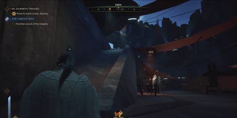 Landsraad Vendors Harko Village Heading up the Incline Dune Awakening