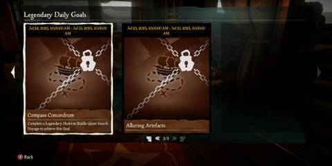 Legendary Daily Goals in Sea of Thieves Legends Unleashed Event