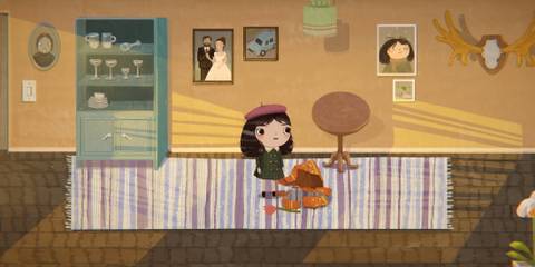 Little Misfortune in her home