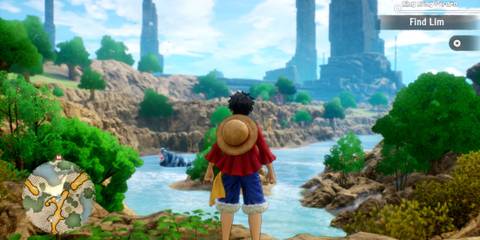 Luffy exploring King Kong Garden - One Piece Odyssey
